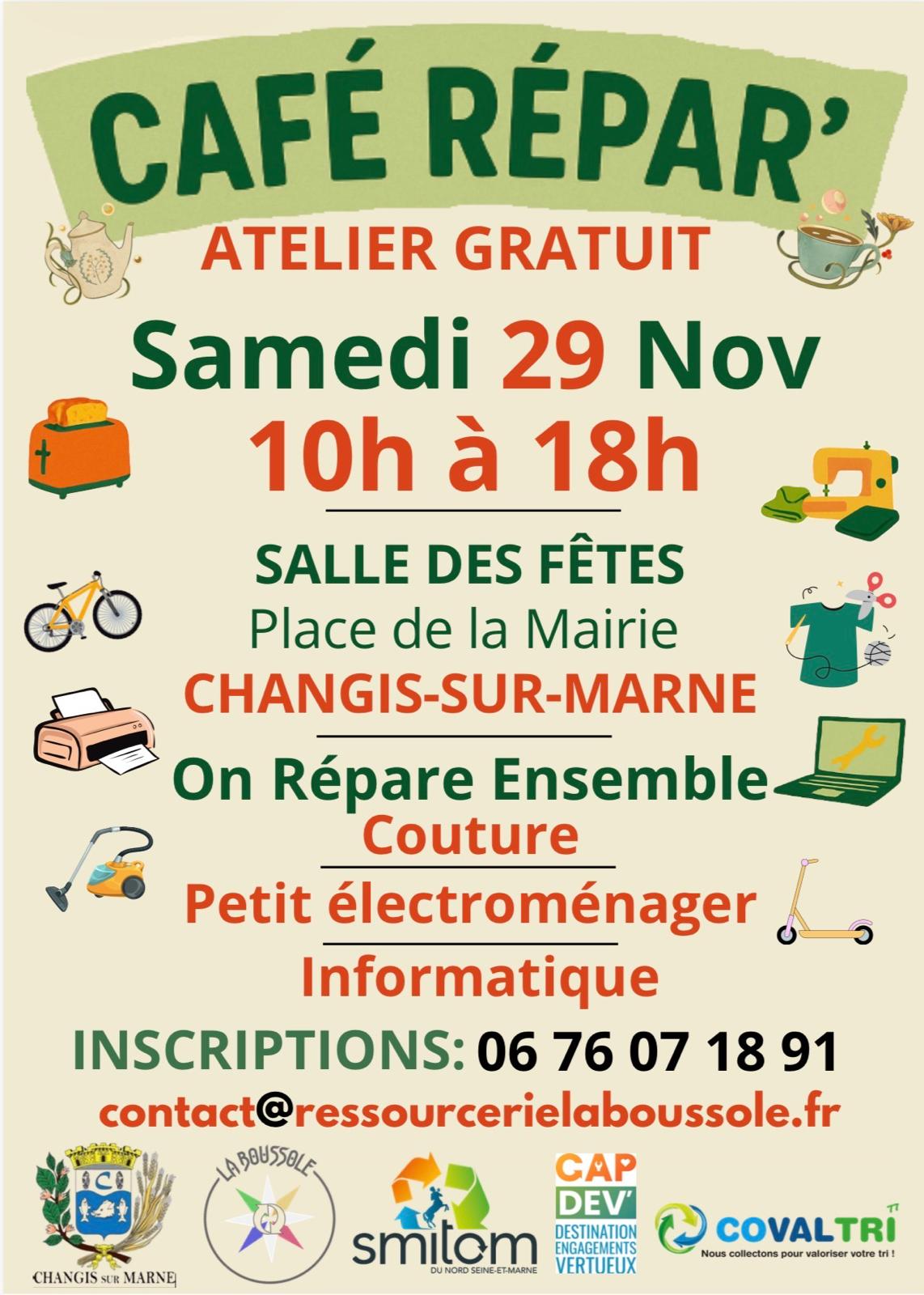 Atelier Réparation Changis sur marne
